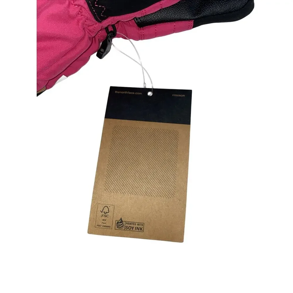 The North Face Kids Montana Ski Glove Mr Pink Sz Small NWT Warmest Dryvent Etip